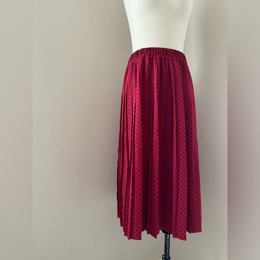 Hi There from Karen Walker Red Black polka dots skirt. 4/S